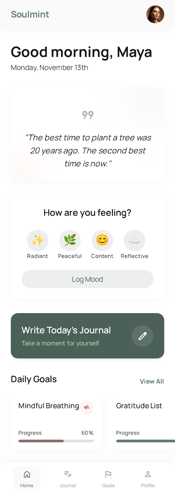 Soulmint app preview